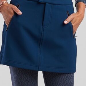 Title Nine Valhalla Soft-shell Navy Blue Skirt with fleece lining